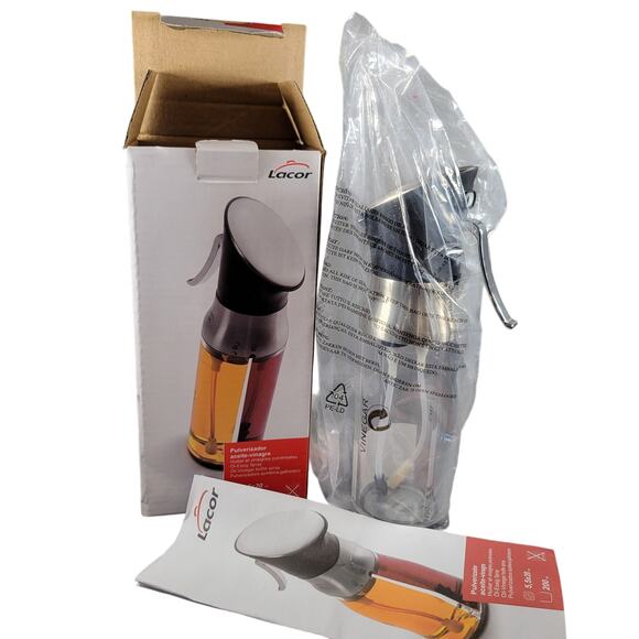 Lacor Oil and Vinegar Spray Dispenser 200ml Dual Bottle Made in Spain - Picture 5 of 9